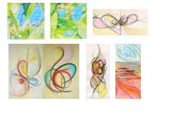 Abstract work, paintings and drawings